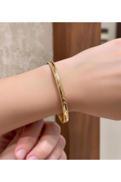 12 gr (GRAM) Dorika Desenli Başak Bilezik 22 Ayar Altın Yatırımlık İşçiliksiz