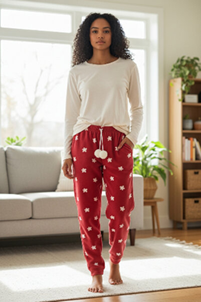 KapadokyaButik Soft Fleece Pajama Bottoms