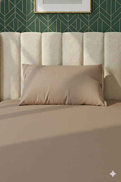 FAVORA 100% Cotton Ranforce Premium Single Fitted Sheet Set - Mocha