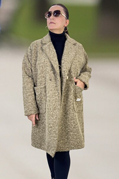 yagmurberen Original Italian Buklet Zra Model Large Size Women's Coat