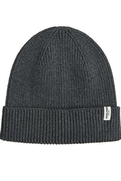 Jack & Jones Men's Dark Gray Melange Beret Model Code: (12193386Dark Grey)