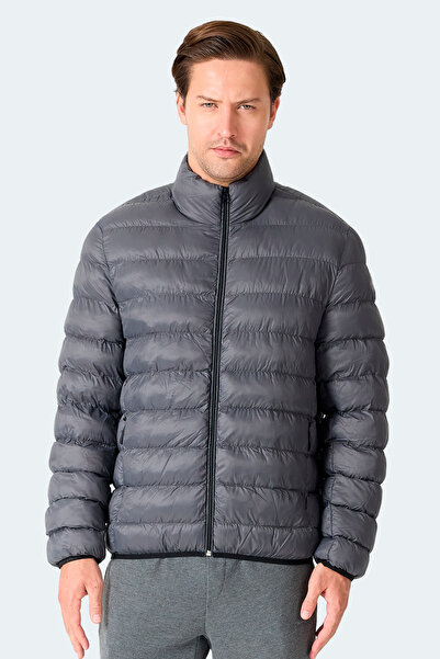 Slazenger Braum Men's Puffer Dark Gray Jacket & Coat