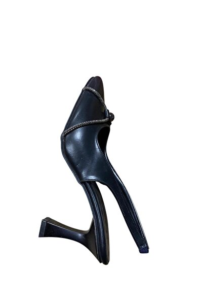 Tahir Women's Open Back Goblet Heel Stone Stiletto