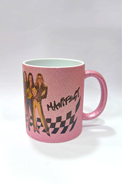 Namgo Pink Glitter Silvery Trophy Cup Manifest Amateur