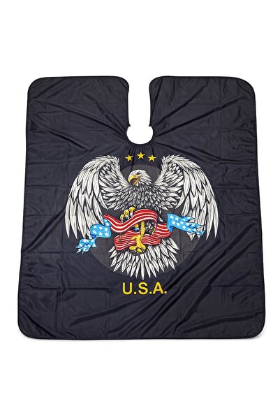 Pauco Profesional Pelerină Profesională Frizerie – Model Vultur U.S.A., Desig...