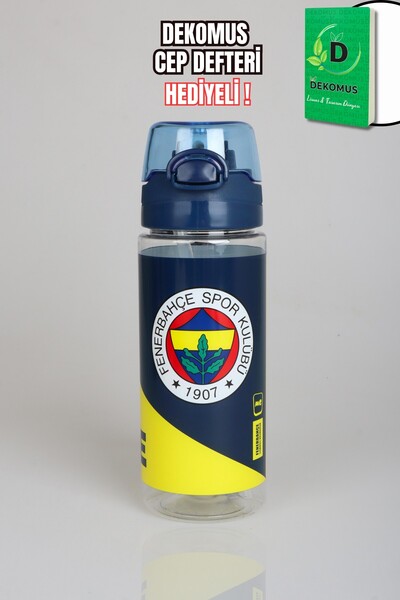 Fenerbahçe Dekomus Pocket Notebook with Gift New Season Licensed Arma Tritan Water Bottle 500 ml