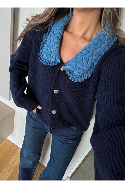 Bikombin Hırka bebe yakalı