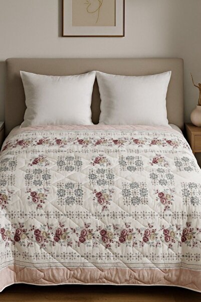 Bizdenuygunuyok Double Silicone Quilt 195X215 – Lightweight, Soft, Patterned,...
