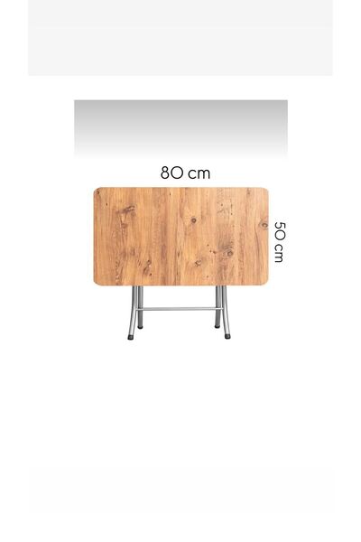 KIZILELMADA Şık Ahşap Desenli Katlanır Masa – Kompakt, Hafif ve Dayanıklı