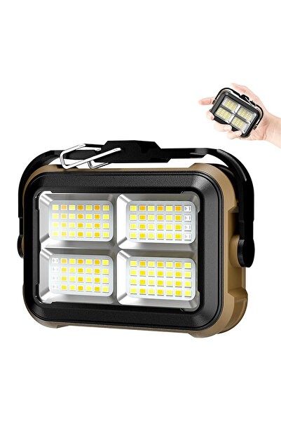 Generic Solar LED Work Light – Magnetic & Hook Design for Camping, Outdoor, and Work, 3600 mAh Battery