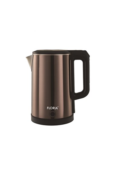 Floria Electric Kettle ZLN-6142 – 1.8 L, 1650 W, stainless steel interior, double-wall, grey