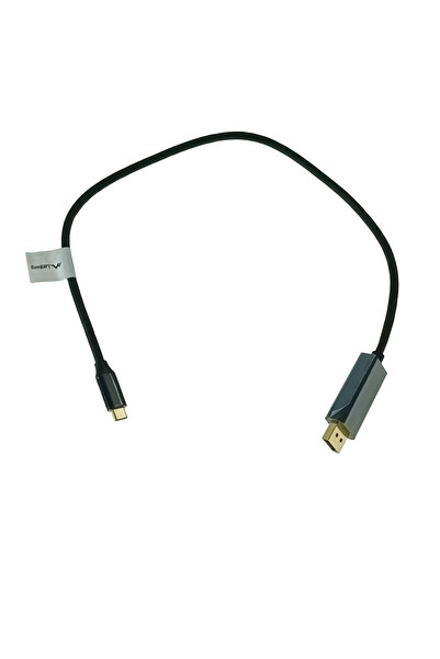 Lanberg Cablu USB-C la DisplayPort, 0.5m, tata-tata, 43679, HDR, DPCP 1.0, 4K-60Hz, negru