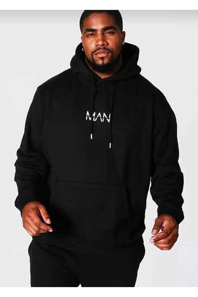 Hunors Sportswear & Company سترة رجالية مطبوع موديل للجنسين من القطن بغطاء رأس