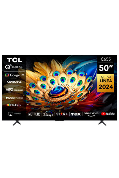 TCL 50 Inch 4K HDR10 QLED Pro Smart Google TV with Dolby Vision