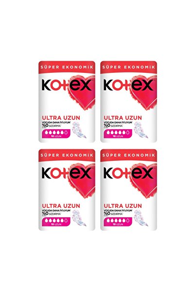 Kotex Ultra Long 18-Piece Pad X 4 Pieces