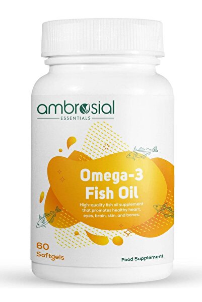 no 222 butik كبسولات زيت السمك أوميجا 3 من أمبروسيل، 60 كبسولة هلامية