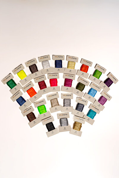 GenelTedarik 26 Renk Mumlu İp Seti - 5'er Metre | Takı Yapımı - Bileklik - Aksesuar - El İşi Malzemesi