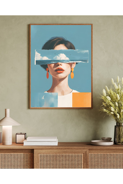 woodhomeworks Tek Parça Salon Ofis Dekor Tablo Vrynt