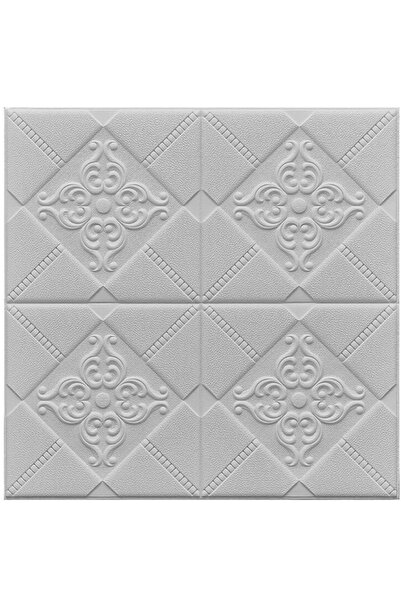 SDEPOT Set of 10 S DEPOT® wallpaper tiles, 3 mm thick, dimensions 69x69 cm, elegant pattern, gray