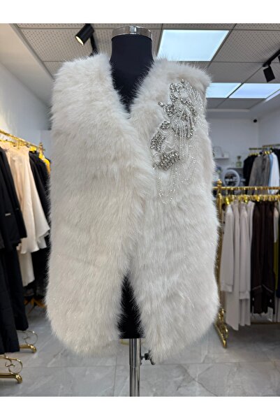 LUXURY Imported Fur with Stones