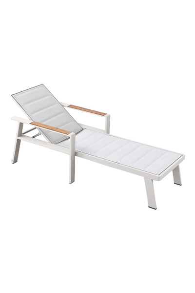 Higold Outdoor Lightweight Aluminium Frame Sun Lounger with Reclining Seat