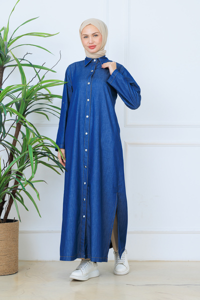 OKTAYUSTA COLLECTİON Casual Sports Slit Shirt Collar Snap Pocket Jami Ferace