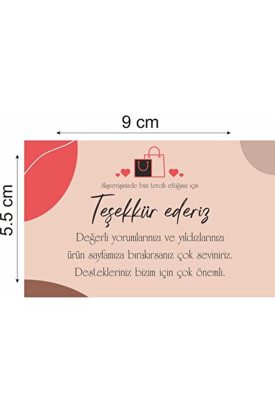 Narin Teşekkür Kartı ( 1000 adet )