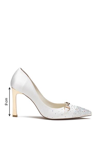 Dedos Stone Coated Metal Buckle High Heeled Women's Evening Dress Shoes 4030