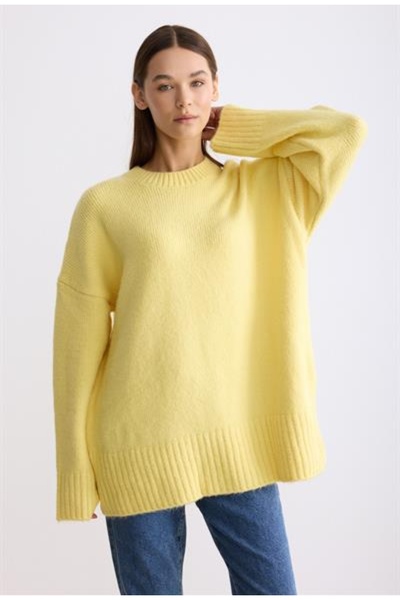 MODA MAÇKA PARK سترة تريكو فضفاضة كبيرة الحجم