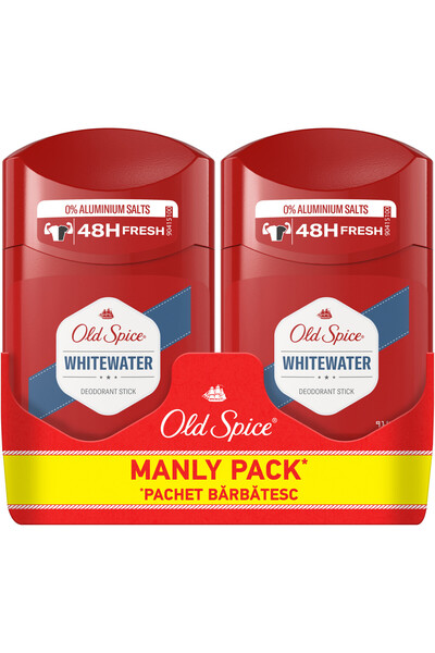 Old Spice Set 2 x Deodorant stick Whitewater, 2 x 50 ml