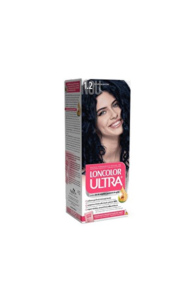 Loncolor Ultra Set 3 x Vopsea de Par Permanenta 1.2 Negru Albastru, 100 ml