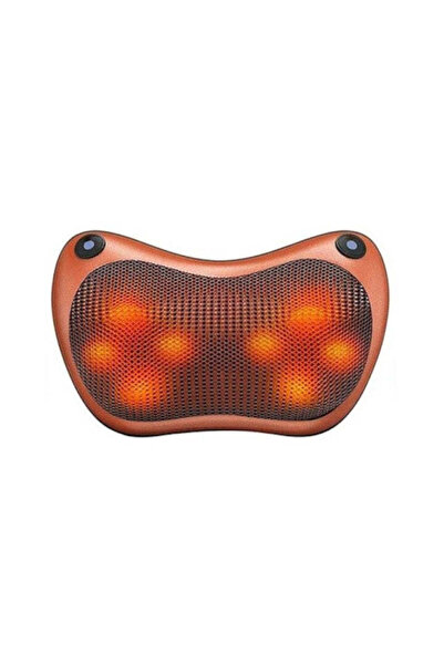 OEM Shiatsu 3D Neck Massage Pillow with Heating, Portable, 24 W, Brown