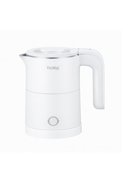 Floria ZLN-1735 Electric Kettle – 500 ml, 1000 W, stainless steel interior, double walls, white