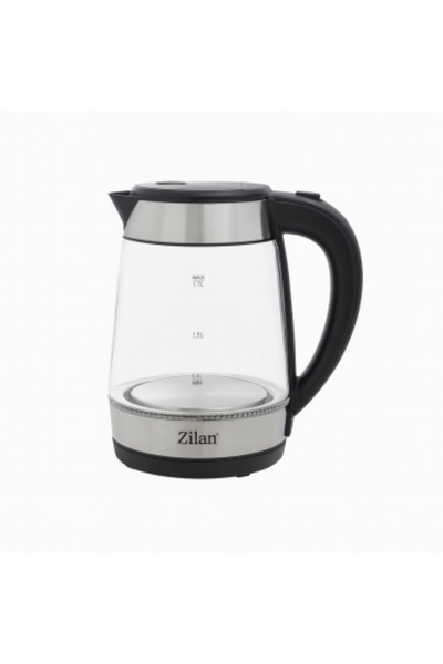 Zilan ZLN-3963 Electric Kettle – 1.7 L, 2200 W, LED, Glass/Stainless Steel