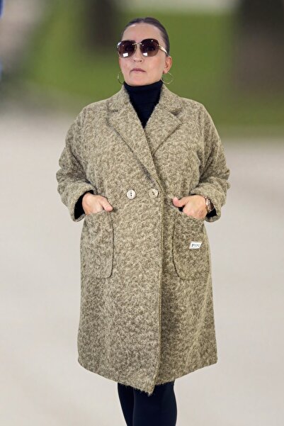 yagmurberen Original Italian Buklet Zra Model Large Size Women's Coat
