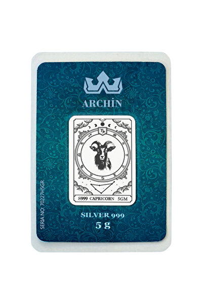 archin Ocak Ayı Doğumlarına Özel Oğlak Burcu Sembolü Hediyelik Koleksiyonluk Gümüş-783