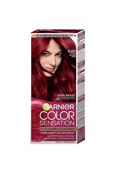Garnier Set of 3 x Hair Dye 6.6 Intense Ruby Color Sensation