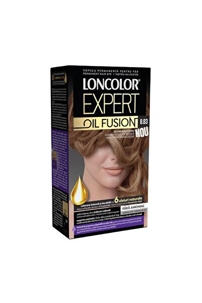Loncolor Expert Vopsea de Par Permanenta Oil Fusion, 8.83 Blond Irizat Auriu,...