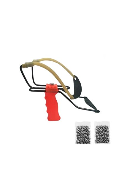 Depox Set profesional de praștii metalice cu suport pentru antebraț și 200 de bile metalice de 10 mm, DEPOX®, 20 cm