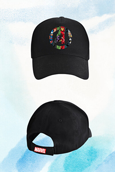 SEKİZELLİİKİ MARVEL BASKILI TASARIM ŞAPKA