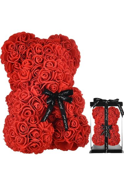 UKR Red Rose Bear - Valentine & Mother's Day Gift (10 inch)