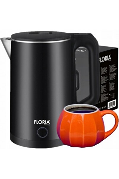 Floria ZLN-4919 Electric Kettle – 2 L, 1500 W, black, auto shut-off, indicator light
