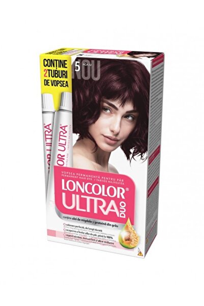 Loncolor Ultra Set 2 x Vopsea de Par Max 5 Acaju