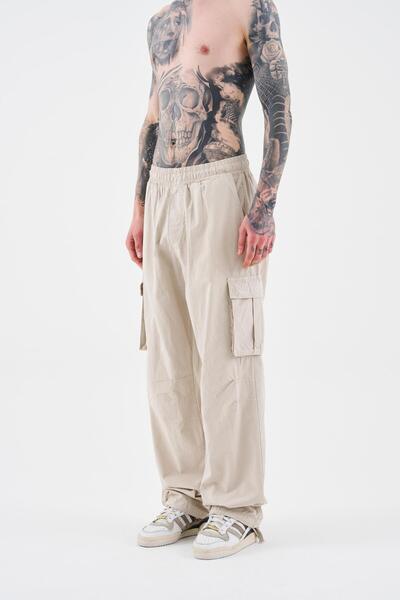 Machinist Men's Parachute Cargo Pants Stone