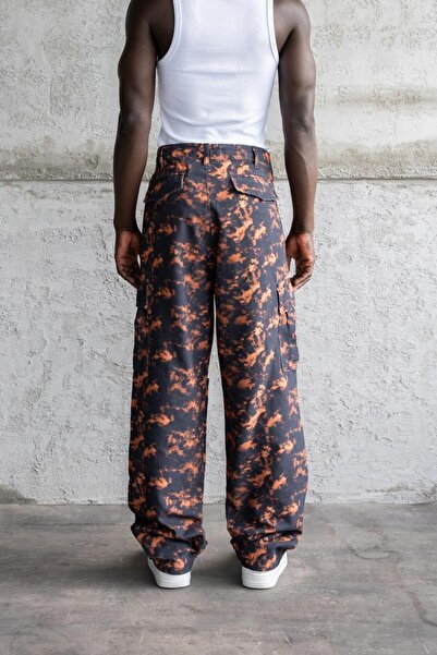 Machinist Ανδρικό παντελόνι Cargo με σχέδιο πορτοκαλί