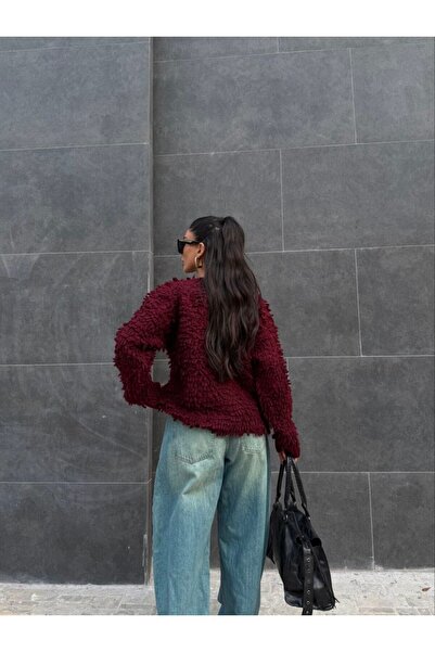 Paraf style Buklet Doku Ecru Winter Knitwear Sweater