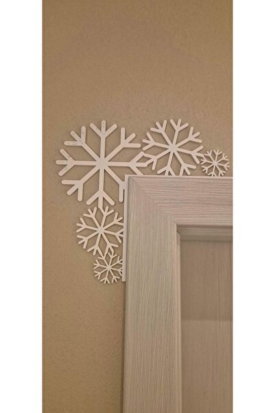 ZFRGROUP زينة باب السنة الجديدة على شكل ندف الثلج