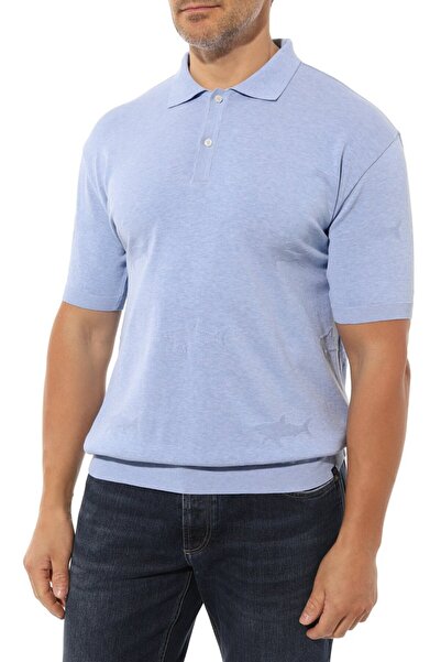 PAUL&SHARK MEN'S KNITTED POLOSHIRT C.WCOTTON