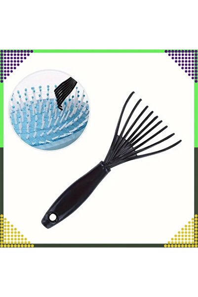 Optim Solution Brush for Cleaning Combs and Brushes, Plastic, Removes Hair and Debris, Fits All Types, 8.2x3.5 cm,