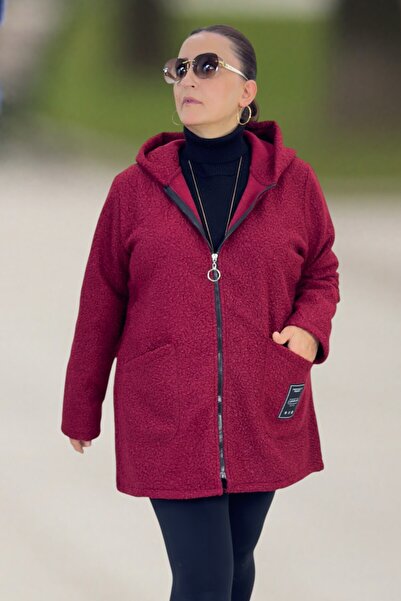 yagmurberen Original Italian Fabric Ka Hooded Epl Large Size Sweat Buklet Jacket